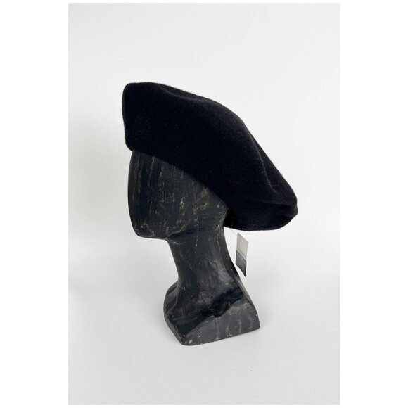 Vintage Liz Claiborne Wool Beret Cap Hat Winter Fall French European Embroidered - Picture 2 of 9